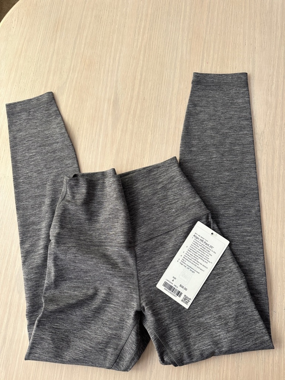 NWT lululemon Gray Align HR Pant 25" sz 4